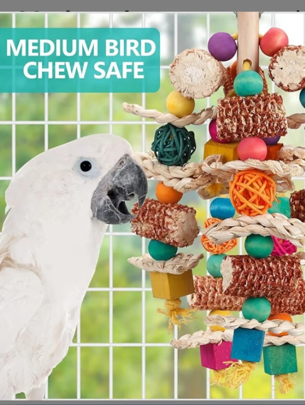 Colorful Natural Chew Toy for Small Pets